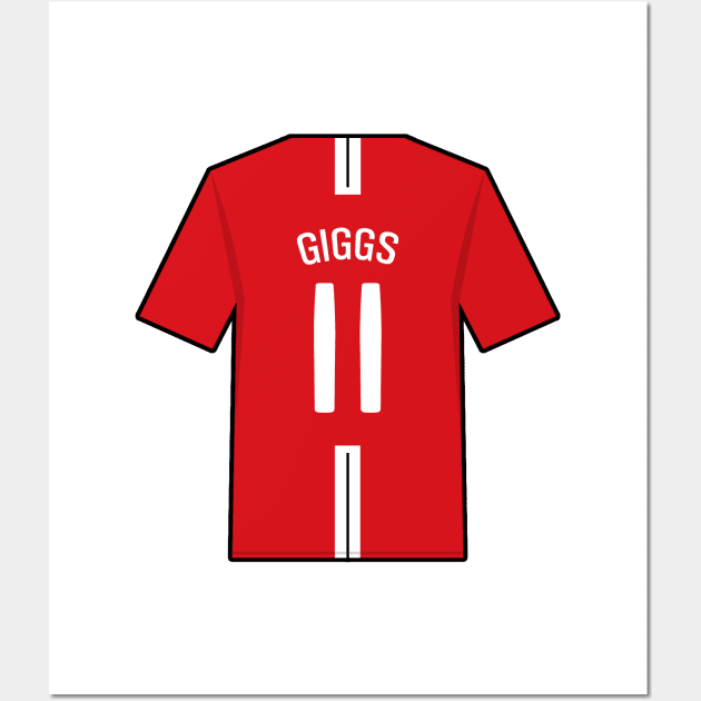 Giggs 2007/08 Jersey Wall Art by Footscore